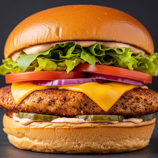 1_2lb Spicy Chicken Fillet Burger