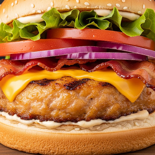 1_4lb Chicken And Bacon Burger