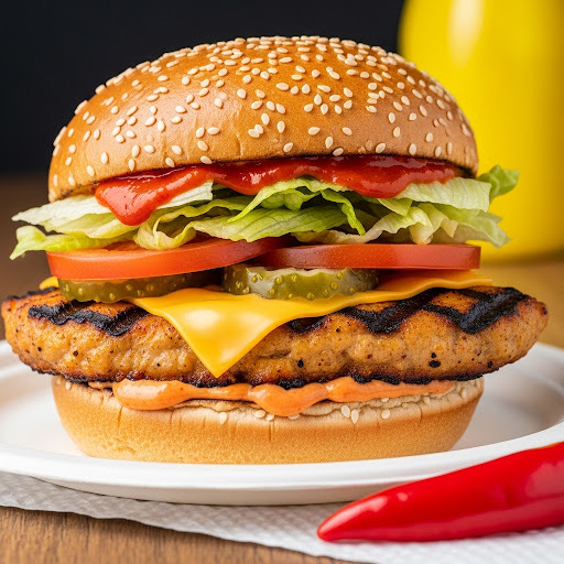 1_4lb Spicy Chicken Fillet Burger